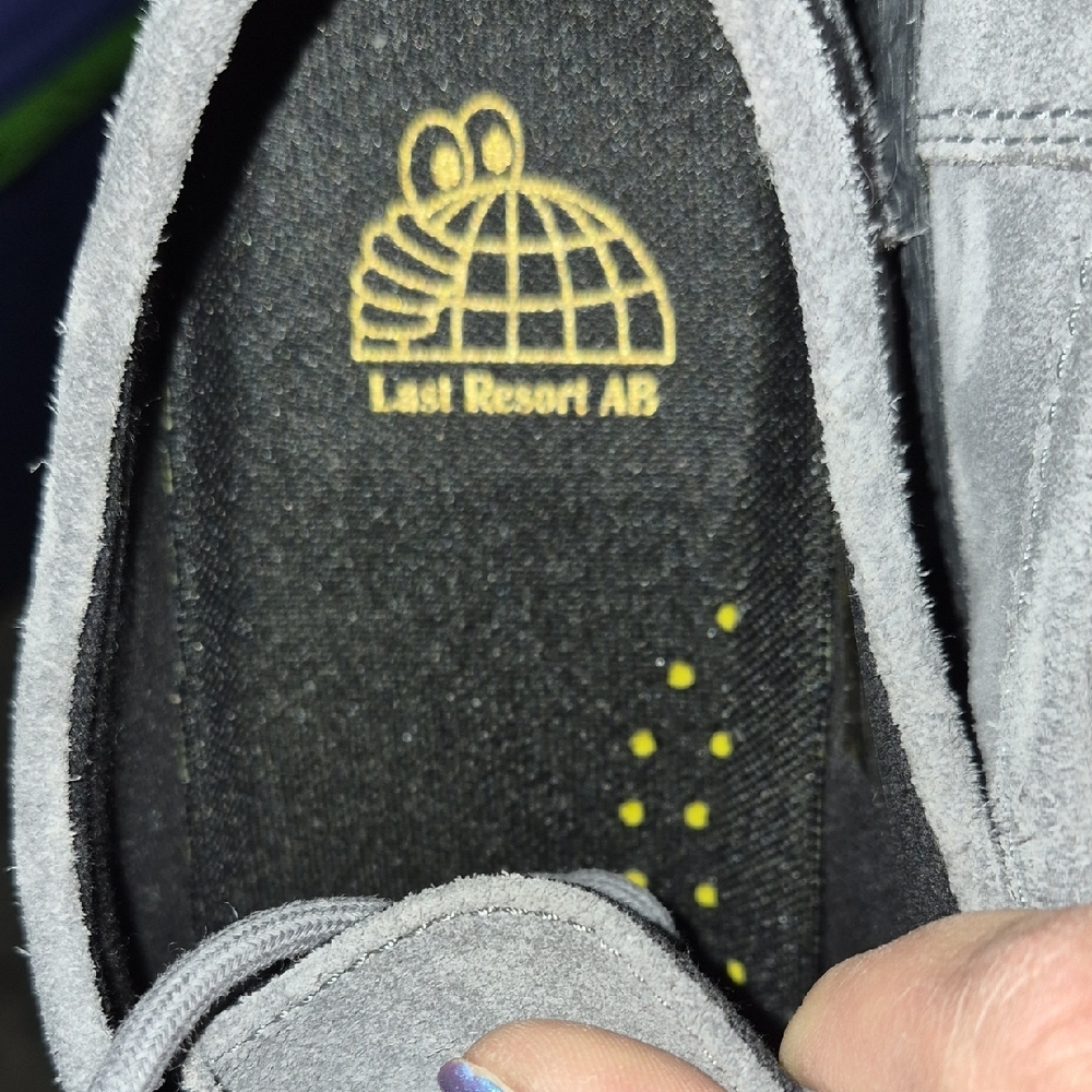 Men's Gray Suede Casual Creeper Shoes - Suede Upper - Picture 6 of 7